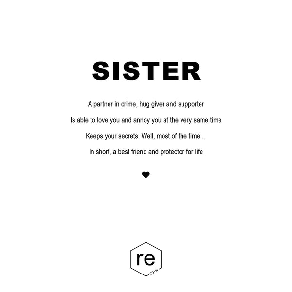 Rebottle, sister statement, white